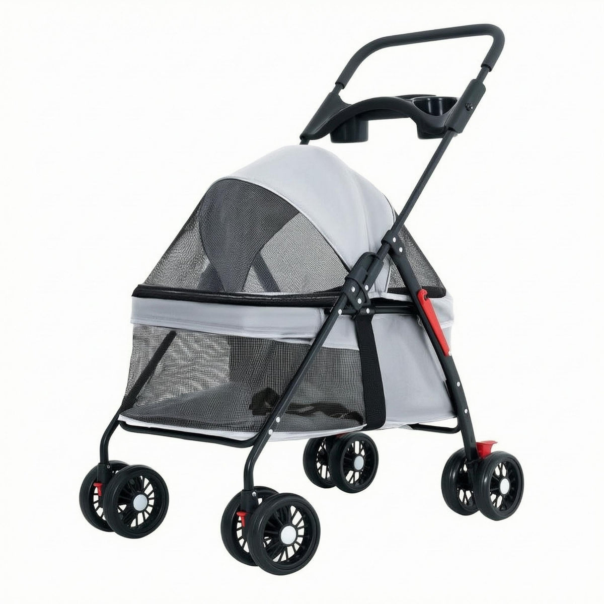Foldable Pet Carriage Lightweight Cat and Dog Pet Carriage Compact for Cats, Dogs, Outdoor Walking, Travel