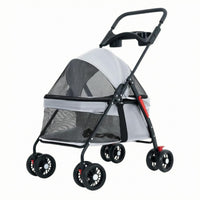 Foldable Pet Carriage Lightweight Cat and Dog Pet Carriage Compact for Cats, Dogs, Outdoor Walking, Travel