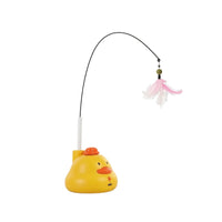 Automatic Cat Teaser Wand with Suction Cup Interactive Cat Wand Toy with Suction Cup Long-Lasting Wear-Resistant for Floor