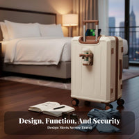 Rigid-shell hand luggage Combination Lock Rigid-shell hand luggage quiet-roll rollers