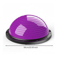 Half-Dome Balance Ball Black Base Inflatable Training Platform Rehab Support