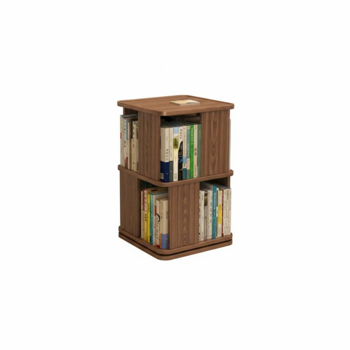 Rotating bookshelf Space-Saving Rotating Book Tower Multitier Design for Adults