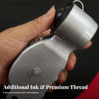 Long-Lasting Design Aluminum Alloy Ink Fountain Wear-Resistant Manual Chalk Line Reel with Level Easy to Use for Woodworkers, Workshop