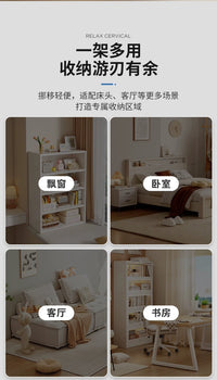 书架飘窗收纳柜窗台柜子储物柜小型书柜家用置物架阳台多层收纳架