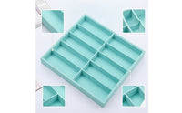 Multi-Slot Eyeglasses Display Tray Practical Glasses Tray Slim Glasses Organizer Rectangular for Collectors, Drawer, Countertop