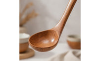 Wooden Soup Ladle Large-Capacity Soup Ladle Wood Grain Spoons for Home Cooks, Chefs, Kitchen, Restaurant, Cafeteria