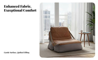 Unstructured Lounge Chair modern aesthetic Lazy Sofa Soft Seating Lightweight & Portable for Readers, Students, Living Room
