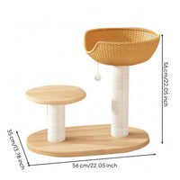 Wood Feline Climber  Perches Animal Furniture Sturdy and Stable