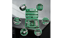 1/4-Inch Drive Bent-Handle Socket Wrench Offset Socket Wrench Kit Tight Areas Ergonomic for DIYers, Home Maintenance