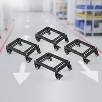 4 Pieces Vehicle Mover with Swivel Casters Compact Steel Vehicle Wheeled for Mechanics