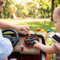 6V Push-Along Car Music Player Compatible Kids Electric Car Music Board Plug and Play Ride on Vehicle Audio Accessory Wired for Toddlers