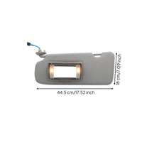 Direct Replacement Left Driver Side Sun Visor with Mirror Gray Left Driver Side Sun Visor OEM Standard Fabric Covered for Car Owners