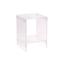 Transparent doublelevel Side Table Minimalist design 2-Tier Transparent Table