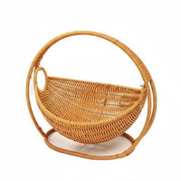 Cradle Basket Versatile Suspended Fruit Snack Basket Rustic Style