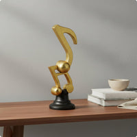 Music Note Sculpture Artistic Treble Clef Sculpture Elegant