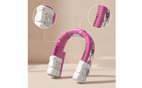 Handsunrestricted Neck Fan with Digital Display Portable Bladeless Neck Fan USB Rechargeable Personal for Travelers