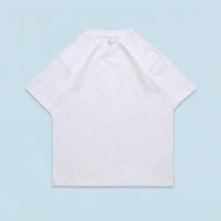 Oversized T-Shirt for Streetwear, Loose Neck Short Sleeve Casual Tee, Heavyweight Dropped Shoulder Design for Young Adults Everyday Comfort