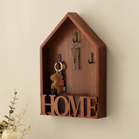 Wooden Key Cabinet Minimalist Design Entryway Key Shelf Easy Installation