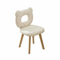 Bear-Shaped Backrest Chair 360-Degree Rotation Swivel Seat Comfortable Cushion