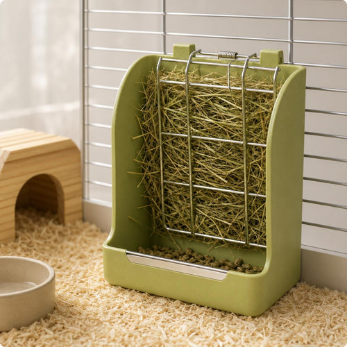 Coil Hay Feeder Easy to Use Wall Mount Hay Rack Space Saving