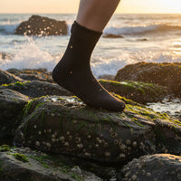 Flexible 3mm Diving Socks Sand-Proof Neoprene Diving Socks Quick-Dry Abrasion-Resistant Water Booties Lightweight for Children, Kids, Swimming, Snorkeling, Surfing, Rafting