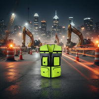 Lightweight Reflective Safety Vest Long-Lasting High Visibility Construction Vest 3D Ergonomic Fit for Road Workers, Traffic Controllers, Cyclists, Roadside, Nighttime
