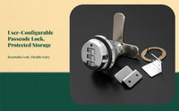 Keyless zinc alloy double door lock