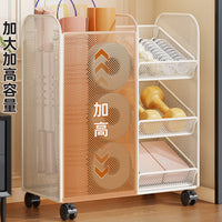 瑜伽垫收纳架家用客厅泡沫轴哑铃健身器材分区储物架球拍储物架子