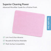 Microfiber Suede Cleaning Cloths, Soft Microfiber for Screens, Jewelry, Electronics, Glass, Polishing Cloths, 14.5*17.5cm