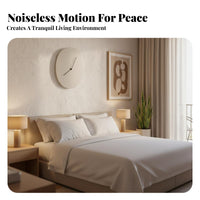 Silent Crystal Wall Clock Non-Ticking Modern Minimalist Clock Decorative for Living Room, Bedroom, Office
