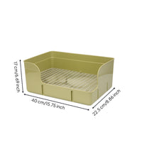 Rabbit Toilet Tray Low-Entry Rabbit Litter Tray Rectangular for Indoor Corners