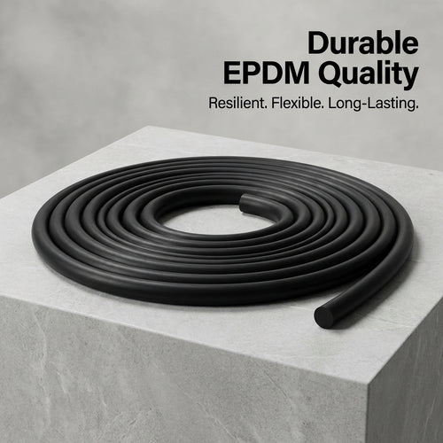 EPDM Round Sealing Cord, Joint Sealing Cord EPDM, Sealing Cord EPDM Round, EPDM sealing cord for doors, Rubber EPDM Black Rub