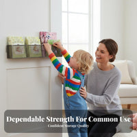 Over-the-Door Book rack Space-Saving Hanging Storage Sturdy Construction