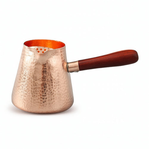 Copper Kettle with Wooden Handle Long-Lasting Kettle with Wooden Handle Rustic