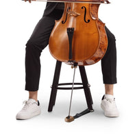 Cello Anti-Slip Pad Compact Cello Instrument Point Stopper with Straps for Practice