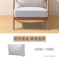 Chenille Sofa Back Cushion, Solid Color, Light Luxury Style, with Filling