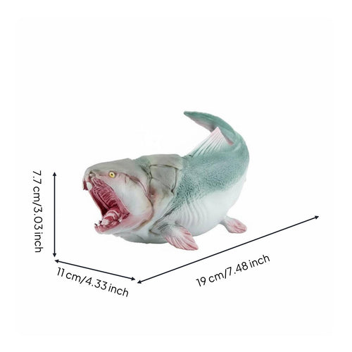 Dunkleosteus Figure Educational Ancient Sea Animal Toy Collectible Prehistoric Figurine for Collectors, Boys