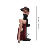 Painted Resin Figurine Collectible Woman Figurine Lifelike for Shelf, Hobbyists
