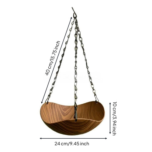Bird Feeder Bowl Easy to Clean Hanging Tray Quick Drain Pet Supply for Backyard