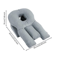 Face Down Pillow Removable Washable Cover Vitrectomy Support Pillow Breathable Design Adjustable Prone Headrest for Office Napping