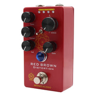 MOSKYAUDIO M Series RED BROWN Distortion Guitar Effect Pedal