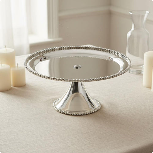 Pedestal Cake Stand Wedding Decoration footed Fruit Tray Elegant Single Tier Dessert Plate for Banquet