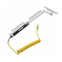 Data Hold Function K-Type Thermocouple Thermometer °C/°F Switchable Measuring Tool Low Battery Indicator for Engineers, Laboratory