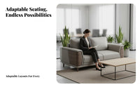 Professional Look Modern Office Couch collection sturdy Construction Commercial Furnishing Easy to Clean Sofa Set for Businesses, Guests, Interior Designers, Reception Area, Corporate Lobby, Waiting Room