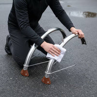 2 Pieces Stainless Steel Cycle Mudguard Set Polished Folding Bike Fenders Sturdy Mudguard for Commuters