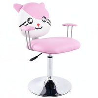 Creature Face Rolling Stool With Footrest Study Chair Easy to Clean for Playroom