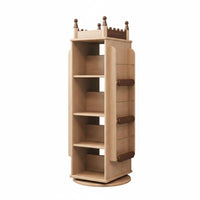 Rotating Tree book rack Space-Saving Book Rack Large Capacity for Students, Children, Study Room, Bedroom