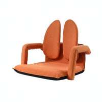 Adjustable Backrest Lounger Includes Armrests Adjustable Split-Back Lounger