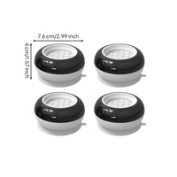 4 Pieces Washer Anti Vibration Pad Household Accessory Grid Pattern Washing Machine Base Pad Raised Rim Shock Absorbing Floor Protection
