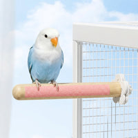 Parrot Perch Bird Stand Rod, U-Shaped Sisal Rope Perch for Cage, Grinding Claw Budgie and Cockatiel Foot Texture Accessory